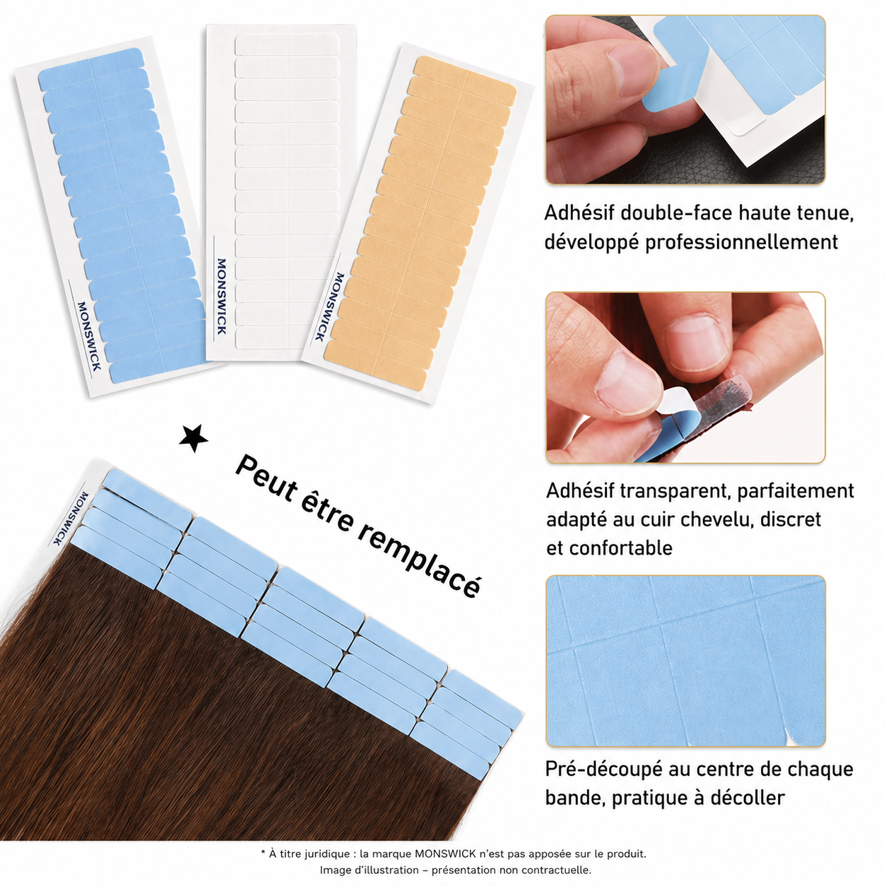 MONSWICK ULTRA HOLD WIG TAPE TABS